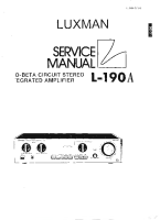 Luxman L-190-A-Service-Manual 